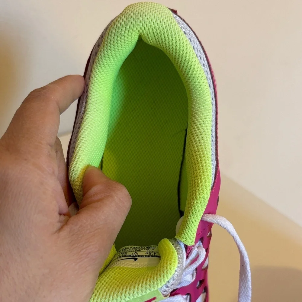 Nike Kids Sneakers in Pink and Lime Green